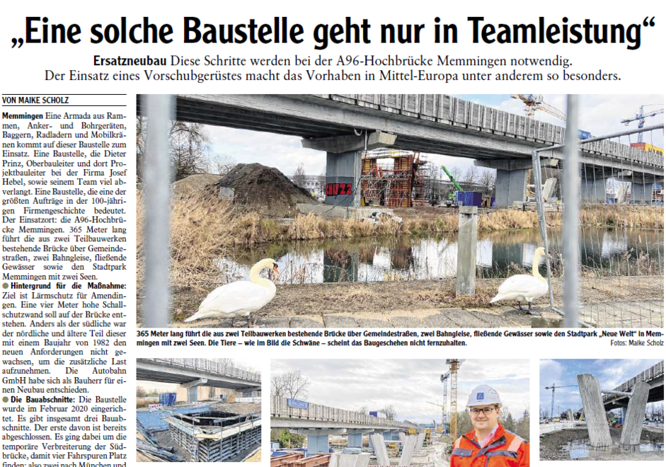 Presse  Eine solche Baustelle geht nur in Teamleistung